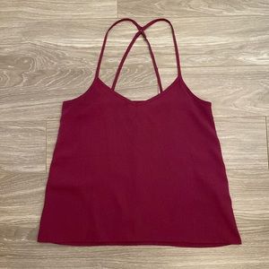 hollister satin tank